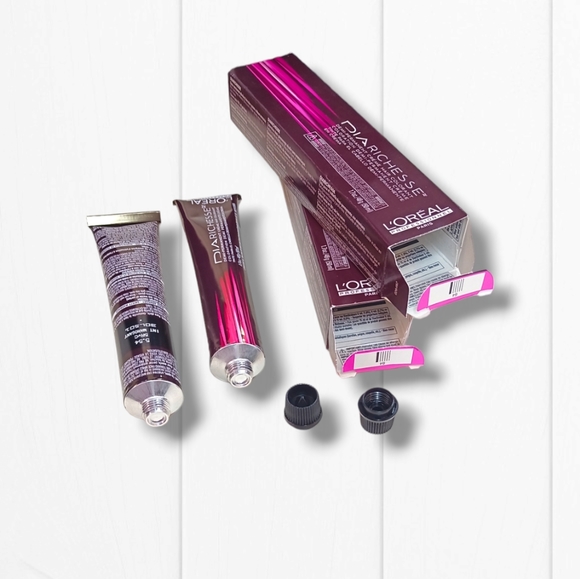 L'Oreal Professionnel DIARichesse 2 Tubes Ammonia-Free 5RVC Intense  Mahogany - Picture 10 of 16